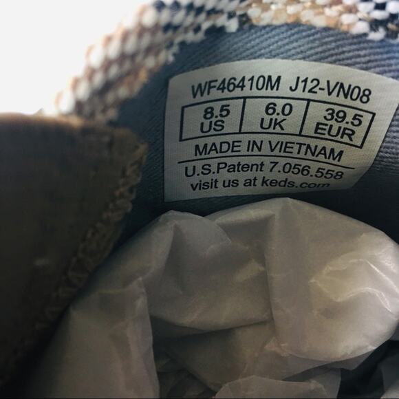 Keds Canvas Stripe Espadrille Slip On Flats Size 8.5 - Picture 7 of 8